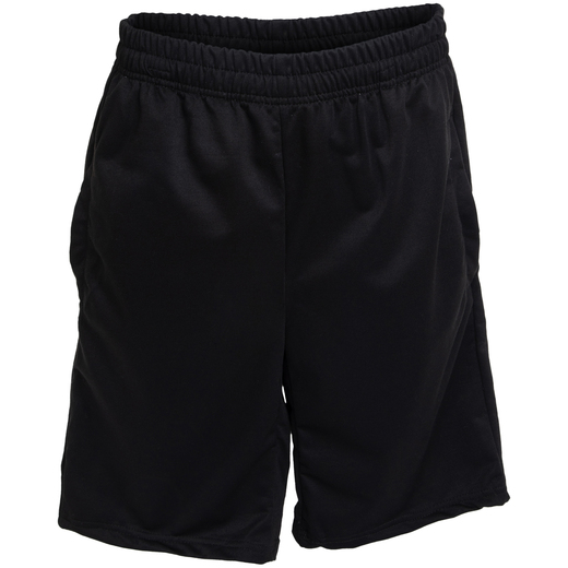 young men's black basketball shorts let go & have fun