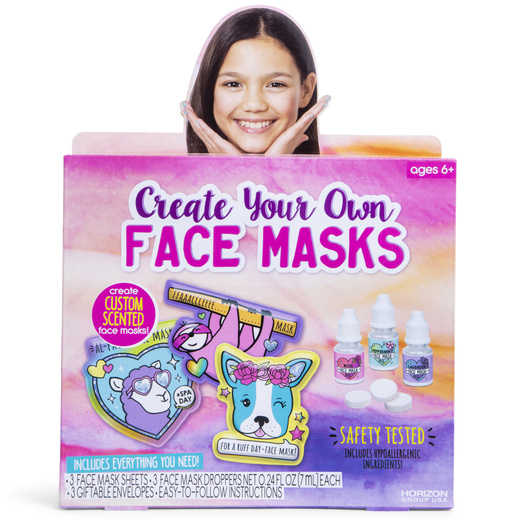 create your own face masks kit let go & have fun
