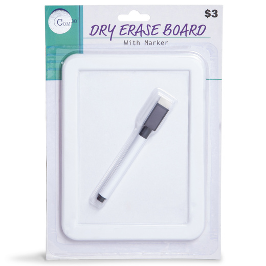 dry erase marker board w. marker let go & have fun