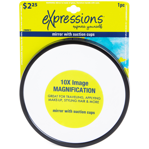 10x magnification mirror w/ suction cups Five Below let go & have fun
