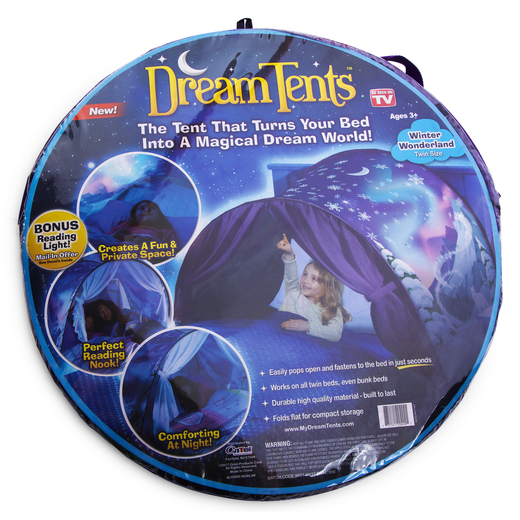 dream tents™ winter wonderland kid's popup tent twin size let go