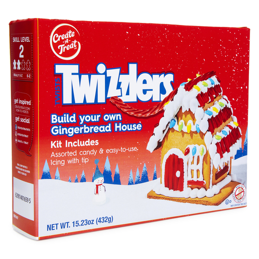createatreat™ twizzlers® gingerbread house kit 14.25oz let go