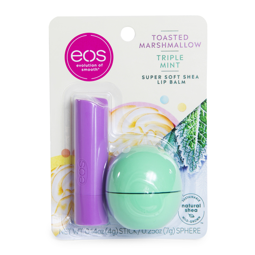 Eos® Toasted Marshmallow & Triple Mint Lip Balm 2Pack Five Below