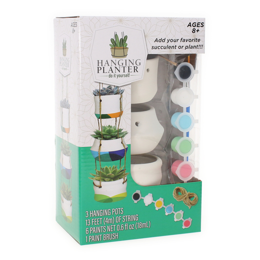 Paint Your Own Hanging Planter Kit W/ 3 Mini Pots Five Below let go