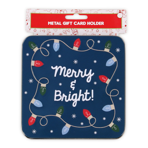 holiday metal gift card holder merry & bright Five Below let go