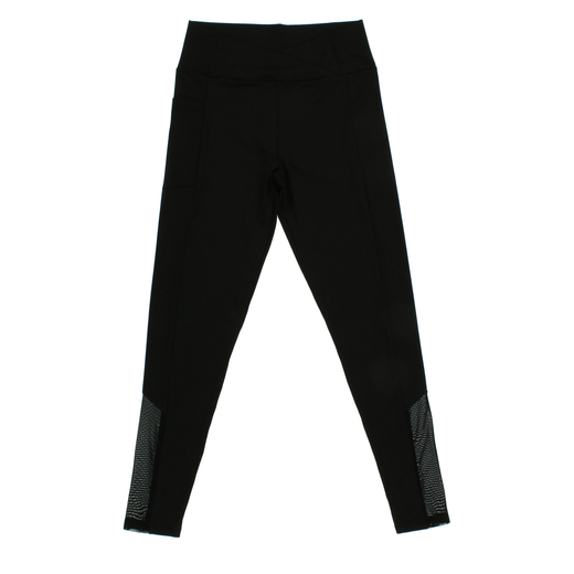 black high waisted crossover leggings