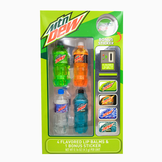 mountain dew® lip balm set 4pack Five Below let go & have fun