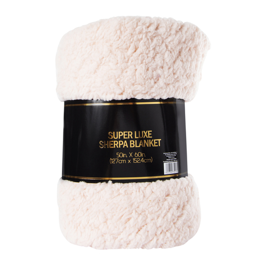 super luxe sherpa blanket 50in x 60in Five Below let go & have fun