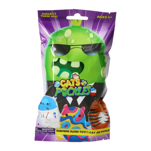 cats vs pickles™ surprise plush toy Five Below let go & have fun