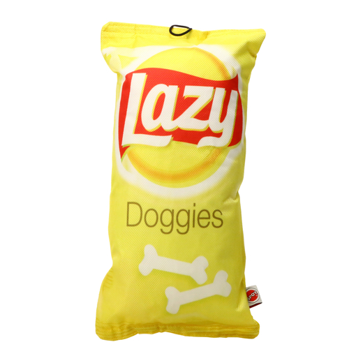 fun food™ 'lazy doggies' chips dog toy with squeaker Five Below let go & have fun
