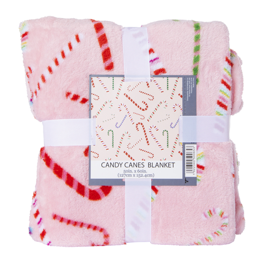 holiday plush throw blanket 50in x 60in Five Below let go & have fun