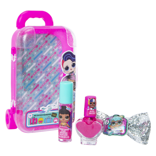 mini suitcase cosmetic travel set Five Below let go & have fun