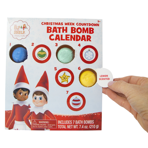 elf-on-the-shelf-christmas-week-countdown-bath-bomb-advent-calendar-7-count-five-below-let-go-have-fun