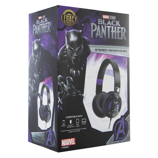Marvel Black Panther wired stereo headphones Five Below let go