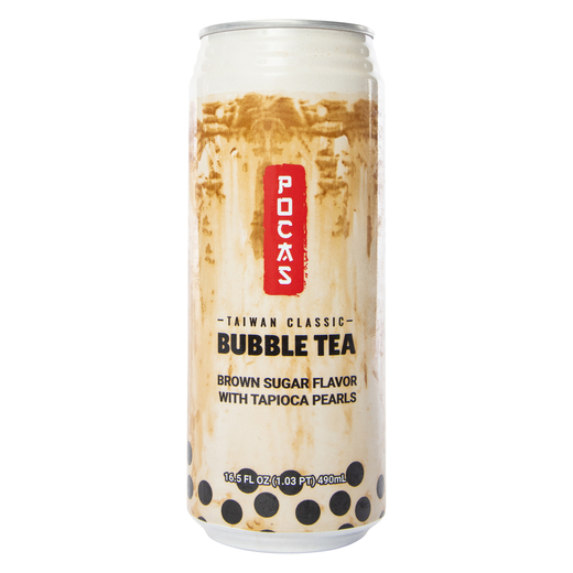 Pocas Taiwan Classic Brown Sugar Flavor Bubble Tea 16 5 Fl oz Five pocas-taiwan-classic-brown-sugar-flavor-bubble-tea-16-5-fl-oz-five
