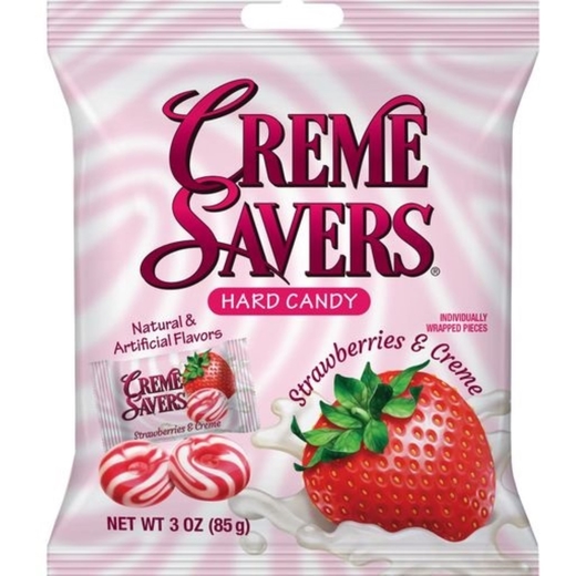 creme savers® strawberries & creme hard candy 3oz Five Below let go
