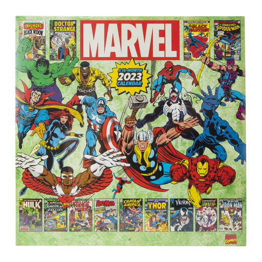 marvel® 16-month 2023 wall calendar | Five Below | let go & have fun