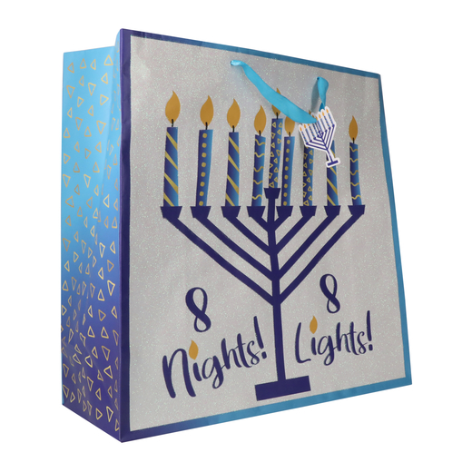 hanukkah jumbo gift bag 15in x 15in Five Below let go & have fun