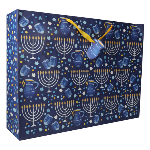 hanukkah jumbo gift bag 16in x 21in Five Below let go & have fun