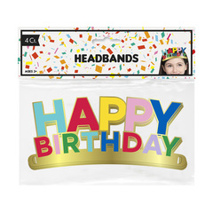 'happy birthday' paper headband | let go &amp; have fun