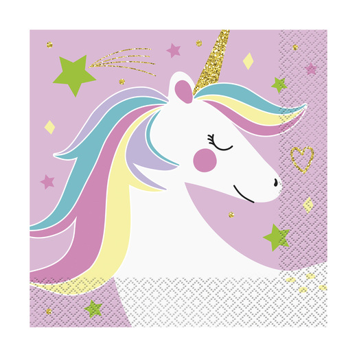 magical unicorn paper napkins 16count Five Below let go & have fun