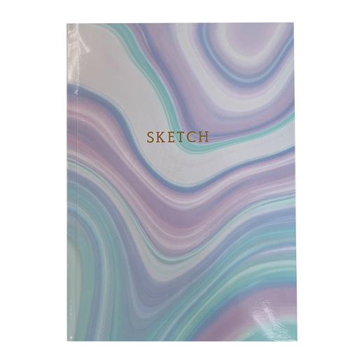 marble sketchbook 8in x 11in 96sheets Five Below let go & have fun