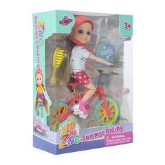 zoe summer riding doll & bike Five Below let go & have fun