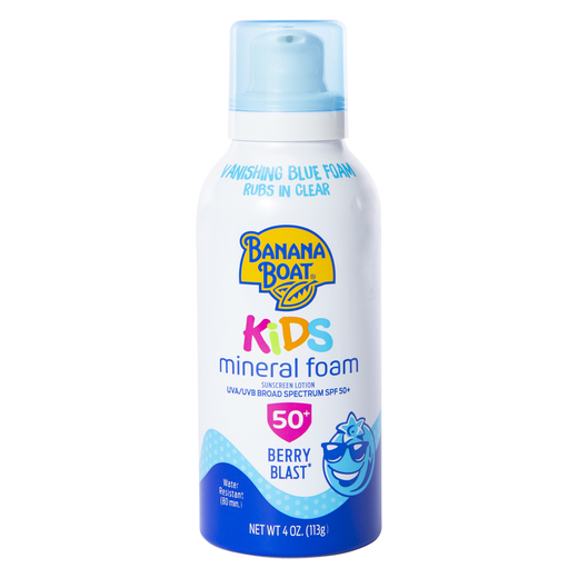 banana boat® kids mineral foam SPF 50+ sunscreen 4oz Five Below let