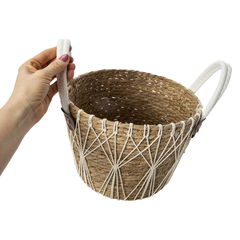 round natural storage basket 10.8in | Five Below | let go & have fun