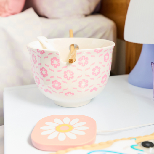 noodle bowl with chopsticks set Five Below let go & have fun