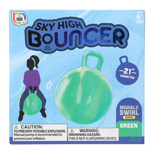 sky high inflatable bouncer toy with handle 21in Five Below let go