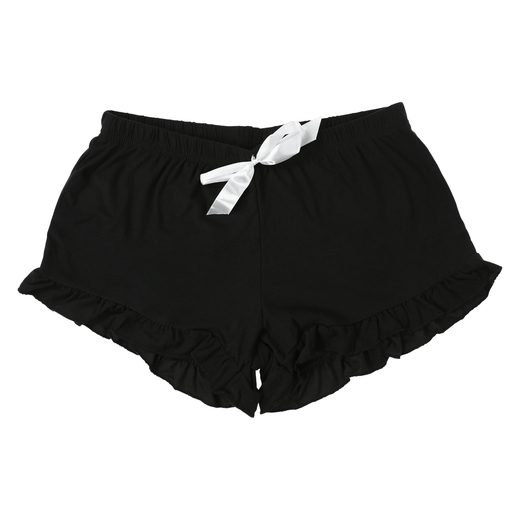 black ruffled sleep shorts Five Below let go & have fun