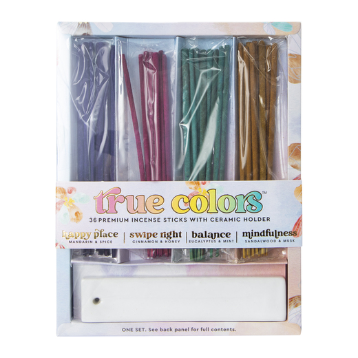 True Colors™ Premium 36 Incense Sticks With Ceramic Holder Five Below