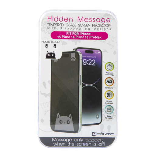 Hidden Message Screen Protector For iPhone 15 Plus®/14 Plus® Five