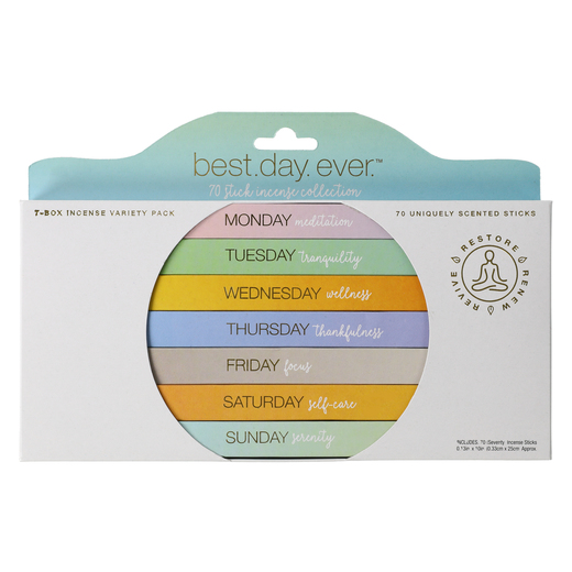 Daily Incense Variety Pack 70Count Five Below let go & have fun