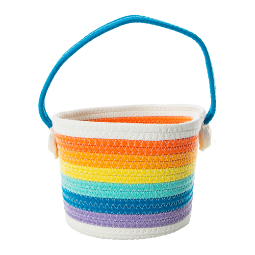 Rainbow Rope Easter Basket Five Below let go & have fun